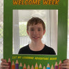 Welcome week photo booth frame for schools