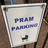 pram parking sign